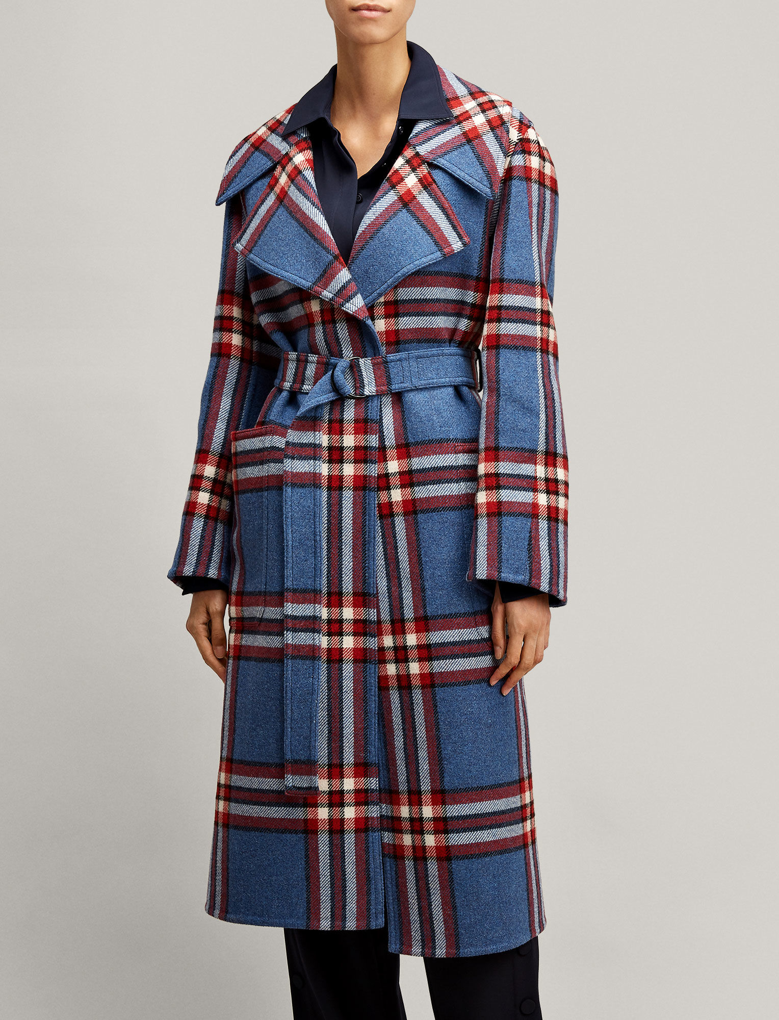 2020年秋冬新款双面羊绒大衣女短款小个子高端纯羊毛呢子系带外套-阿里巴巴