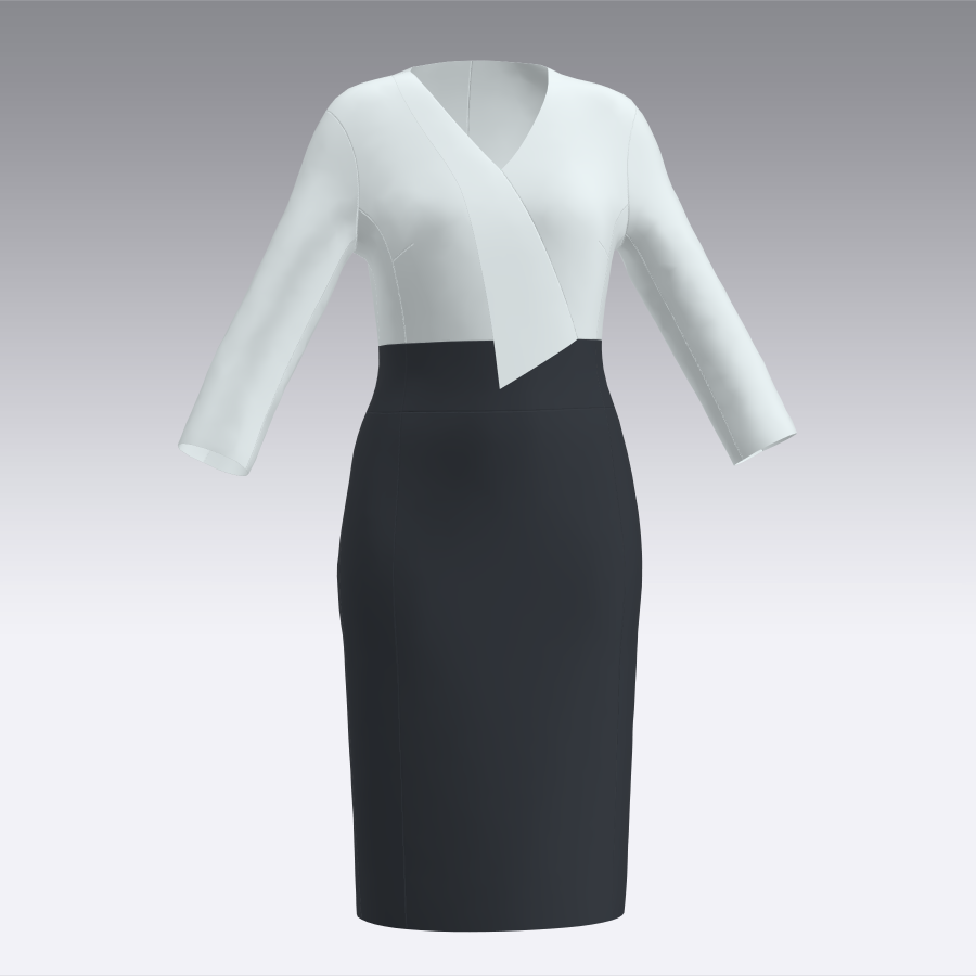 3D职业连衣裙款式展示